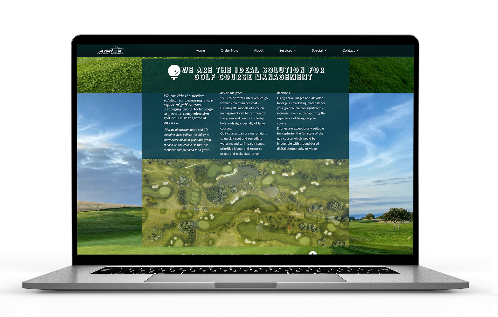 Drone Mapping Page Golf Course Image
